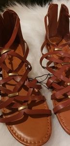 Womens Gladiator Sandals - Brown